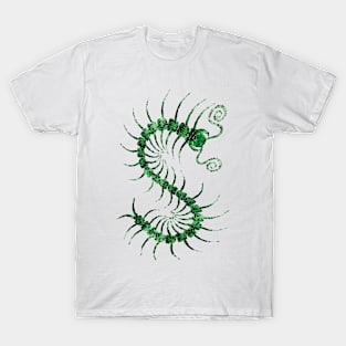 Black on Green Centipede T-Shirt